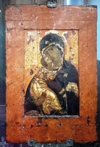 3-Vierge de Vladimir-icone byzantine parvenue en Russie au XIIe siècle, Galerie Tretiakov-CAWEB