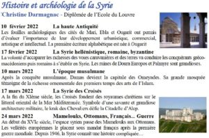 Histoire et archéologie de la Syrie